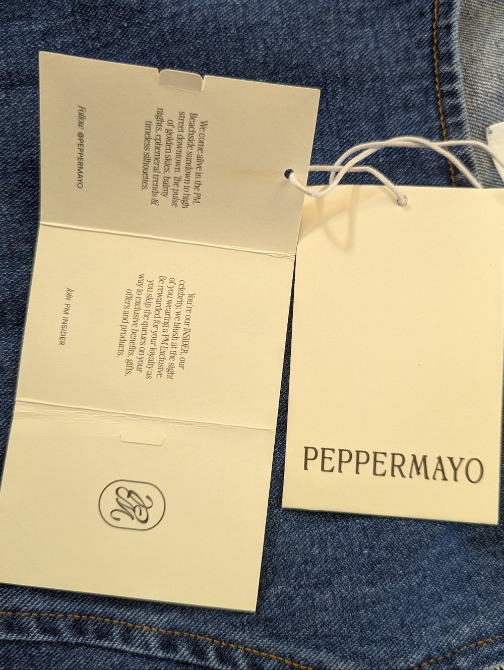 Peppermayo Denim Jumper NWT Women's Size 0 - Picture 6 of 9